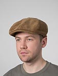 Кепка STETSON арт. 6811103 8-PANEL CAP CORDUROY GARAGE THEME (темно-бежевый)